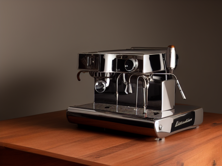 Close-up of a barista preparing espresso, showcasing the portafilter and tamper.